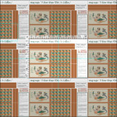 中世錬金術師のDIYマグカップ敷き生地 ファブリック (タイル)