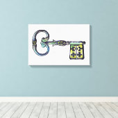 中世鍵 キャンバスプリント (インサイチュ (ウッドフロア))