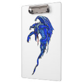 中世青いトンボのファンタジーの入れ墨 クリップボード (左)