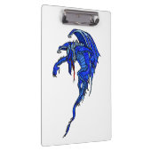 中世青いトンボのファンタジーの入れ墨 クリップボード (右)