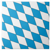 中世青白ババリアロゼンゲス模様 タイル (正面)