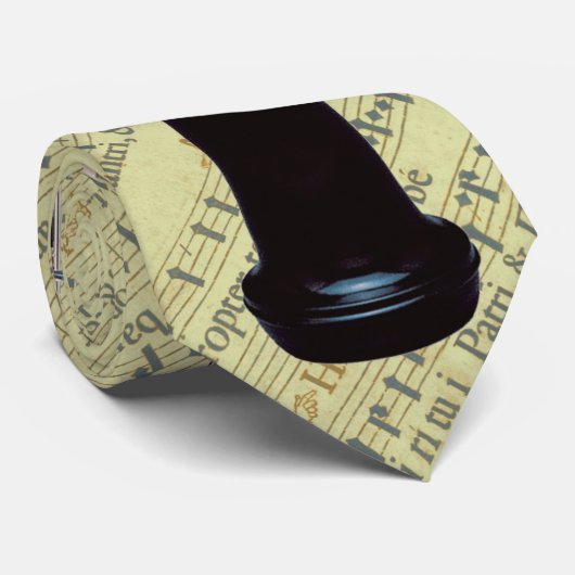 中世音楽原稿の結ばれたOboe ネクタイ (ロール)
