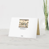 中世風変わりの作り音楽、うさぎ、犬 シーズンカード (裏面)