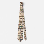 中世風変わりの動物,飛んでいるこうもり森林動物 ネクタイ (正面)