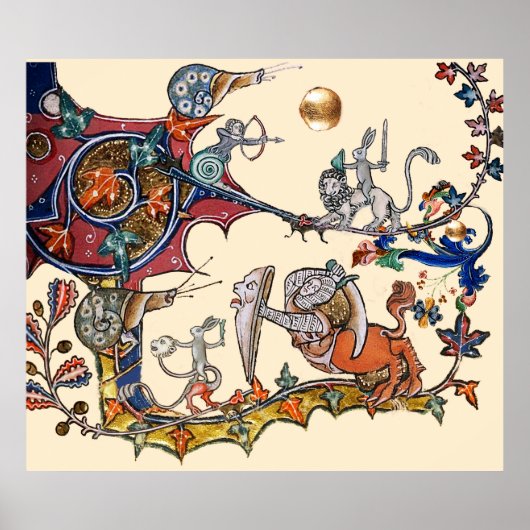 中世風変わりの推定の戦争カタツムリ,キラーウサギ ポスター (正面)