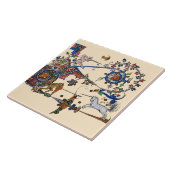 中世風変わりの推定の戦争ユニコーン戦闘猿 タイル (側面)