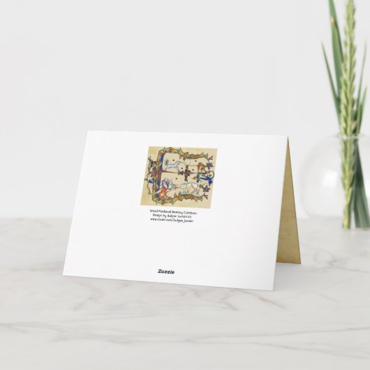 中世風変わりの推定、ユニコーン戦いサル シーズンカード (裏面)