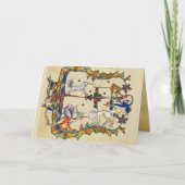 中世風変わりの推定、ユニコーン戦いサル シーズンカード (正面)