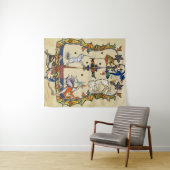 中世風変わりの推定、ユニコーン戦いサル タペストリー (インサイチュ(横))