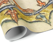 中世風変わりの推定、ユニコーン戦いサル ラッピングペーパー (ロールコーナー)