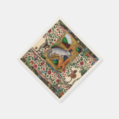 中世風変わりの流行音楽、猫の遊器官 スタンダードカクテルナプキン (角)