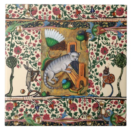 中世風変わりの流行音楽、猫の遊器官 タイル (正面)