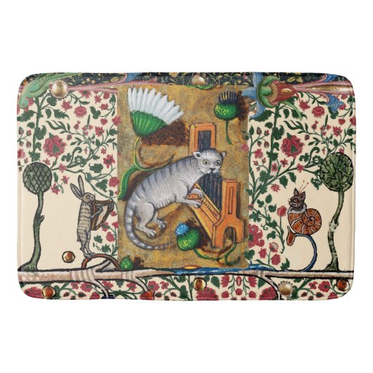 中世風変わりの流行音楽、猫の遊器官 バスマット (正面)