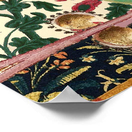 中世風変わりの流行音楽、猫の遊器官 ポスター (角)