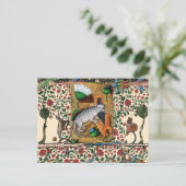 中世風変わりの流行音楽、猫の遊器官 ポストカード (スタンド正面)