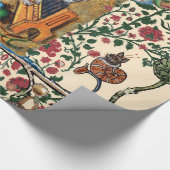 中世風変わりの流行音楽、猫の遊器官 ラッピングペーパー (角)