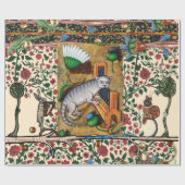 中世風変わりの流行音楽、猫の遊器官 ラッピングペーパー (フラット)