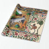 中世風変わりの流行音楽、猫の遊器官 ラッピングペーパー (アンロールド)