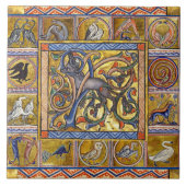 中世風変わりの獣医、アンテロプ、森林動物 タイル (正面)