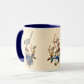 中世風変わりの獣医、剣を持つキラーウサギ マグカップ (正面左)