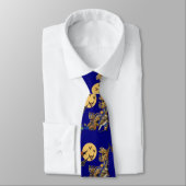 中世風変わりの獣医、夜鳥、青のこうもり ネクタイ (タイ)