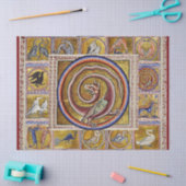 中世風変わりの獣医、蛇の竜、ファンタジー 薄葉紙 (クラフト)