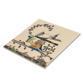 中世風変わりの獣犬、キラーラビット、ドラゴン タイル (側面)