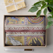 中世風変わりの獣舎、蛇の竜、森林動物 薄葉紙 (ギフト)