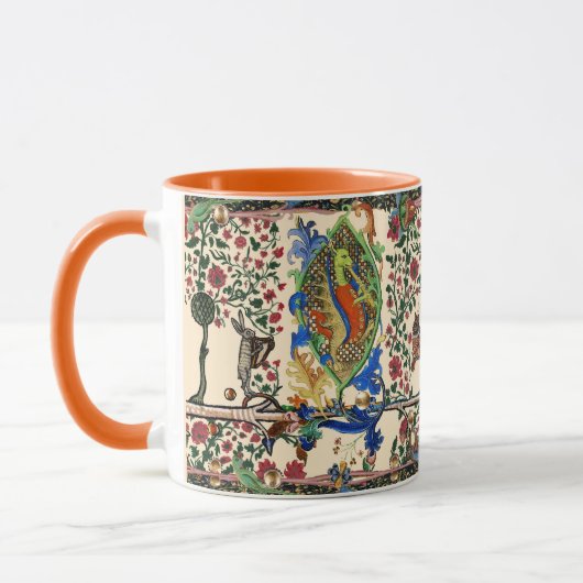 中世風変わりの風刺と竜の笛遊。 マグカップ (左)