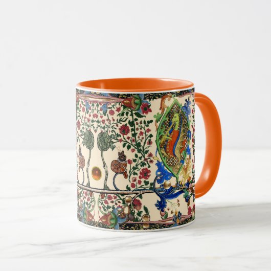 中世風変わりの風刺と竜の笛遊。 マグカップ (正面右)