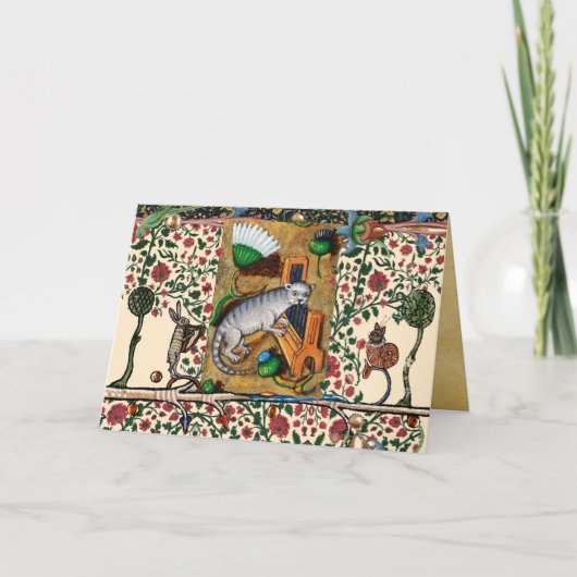 中世風変わりの風刺、音楽、CATのオルガ遊ンH シーズンカード (正面)