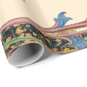 中世風変わり狩猟猫・鳥獣・《鳥》ハヤブサ ラッピングペーパー (ロールコーナー)