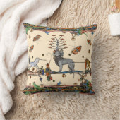 中世風変わり獣医、アポカリプティック獣、ユニコーン クッション (ブランケット)