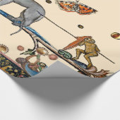 中世風変わり獣医、アポカリプティック獣、ユニコーン ラッピングペーパー (角)