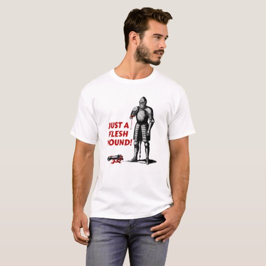 中世風「ただの肉の傷」 Tシャツ (正面フル)
