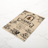 中世風 箔招待状 (回転した状態)