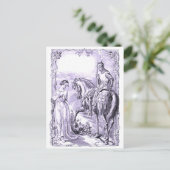 中世騎士とレディ ポストカード (スタンド正面)