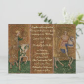 中世騎士ルネサンスファンタジーウェディング 招待状 (スタンド正面)