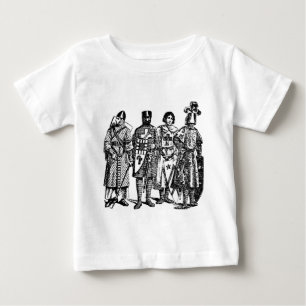 中世騎士乳児のシャツ ベビーTシャツ