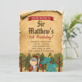 中世騎士招待状 招待状 (スタンド正面)