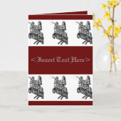 中世騎士挨拶状 カード (黄色い花)