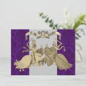 中世騎士結婚式招待状 招待状 (スタンド正面)