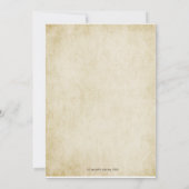 中世騎士誕生日の招待状 招待状 (裏面)