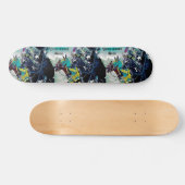 中世騎士馬上槍試合の馬の歴史的な芸術 スケートボード (横)