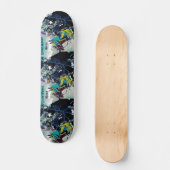 中世騎士馬上槍試合の馬の歴史的な芸術 スケートボード (正面)