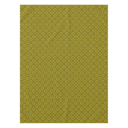 中世黄色百合ロマネスク模様Ta テーブルクロス (正面)