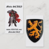 中世黒騎士の剣のプロフィールの名刺 名刺 (正面/裏面)