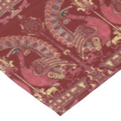 中世12世紀の孔雀パターン テーブルクロス (アングル)