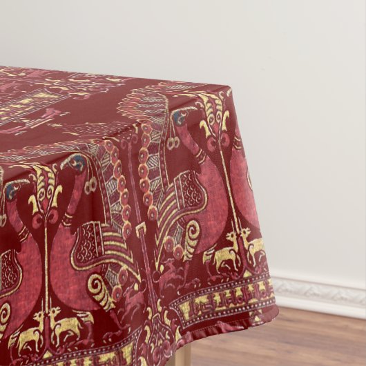 中世12世紀の孔雀パターン テーブルクロス (インサイチュ)
