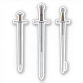 中世3本の刀2016 シール (正面)